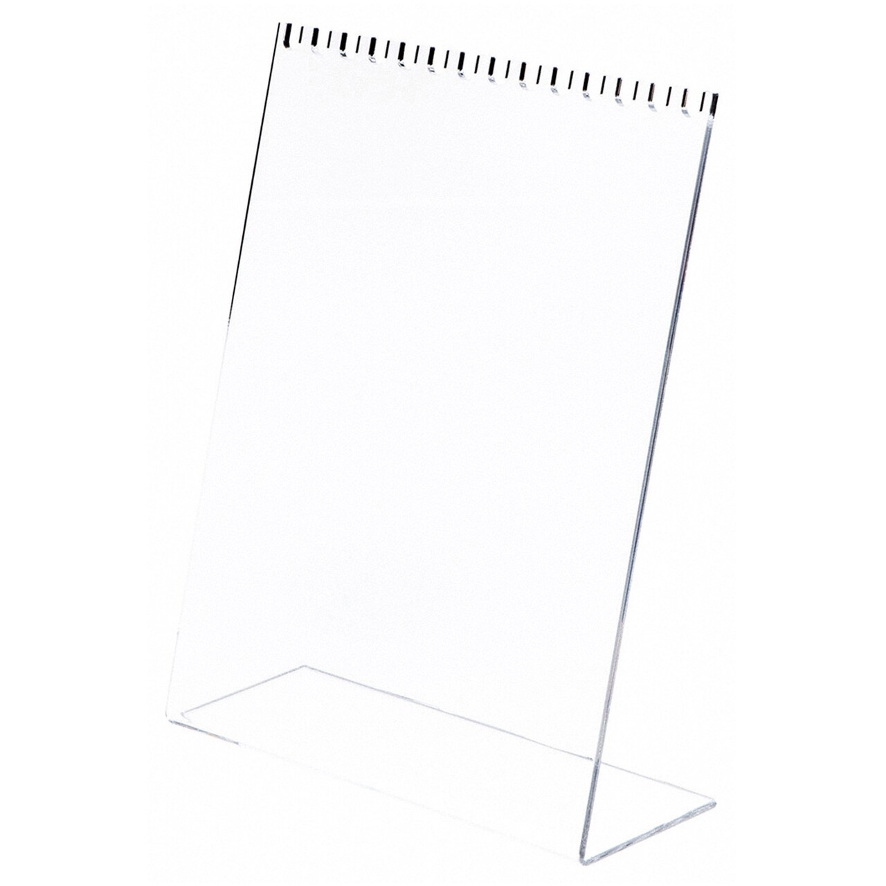 Plymor Clear Acrylic Necklace Display Stand With Top Hooks, 10.625" W x 4" D x 13.5" H